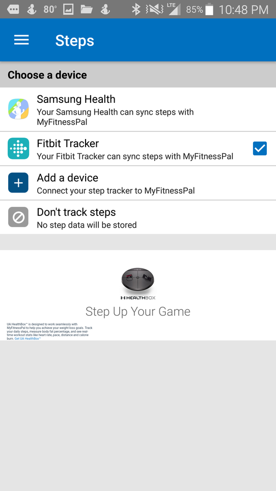 connect fitbit to samsung health